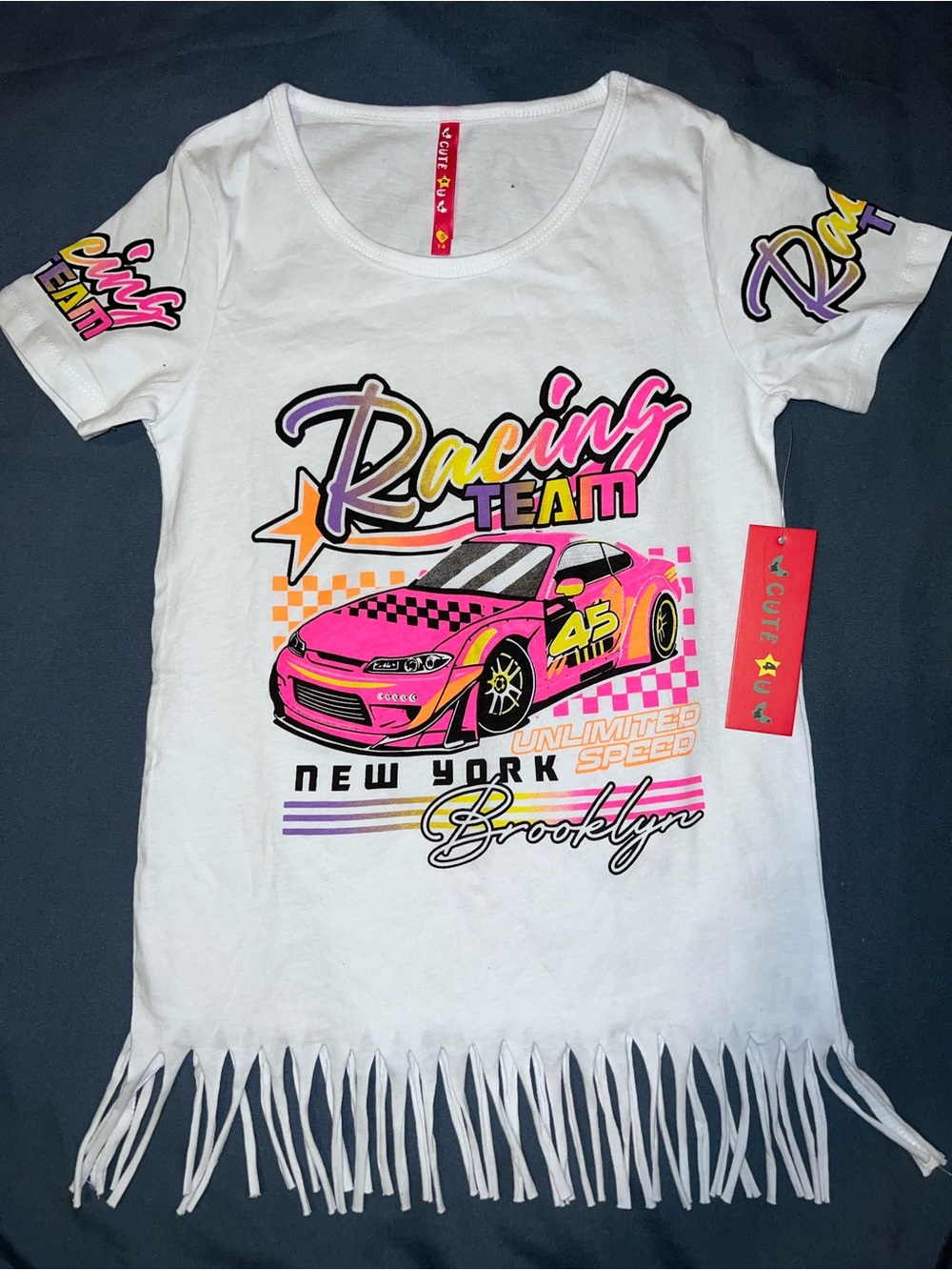 Racing team girl tee